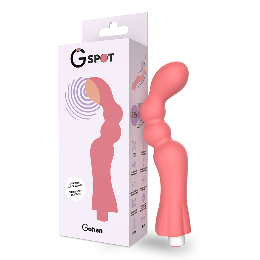 G-SPOT Gohan Flexible Vibrator Red