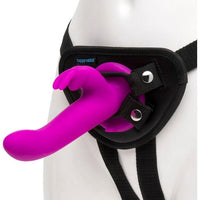 Happy Rabbit Vibrating Strap On Harness Set Purple