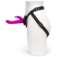 Happy Rabbit Vibrating Strap On Harness Set Purple