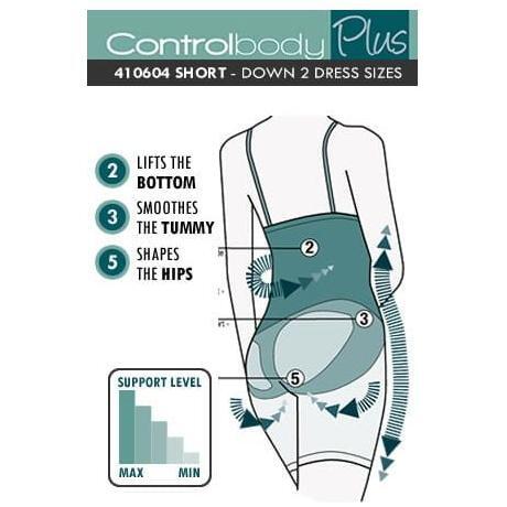 Control Body 410604 High Waist Long Shaping Shorts