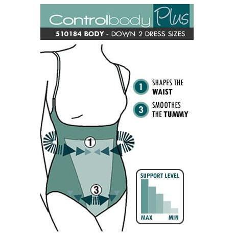 Control Body 510184 Open Bust Shaping Body