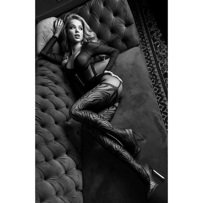 Black Secret BS122 Crotchless Tights