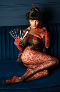 Black Secret BS135 Crotchless Tights