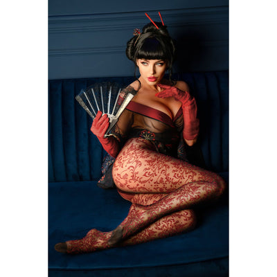 Black Secret BS135 Crotchless Tights