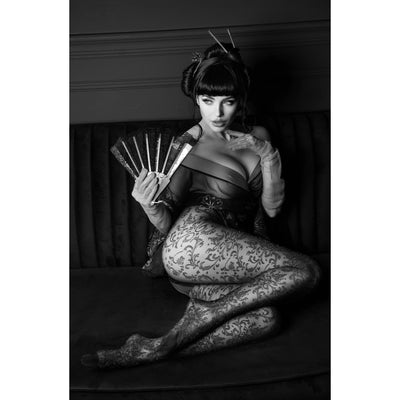 Black Secret BS135 Crotchless Tights