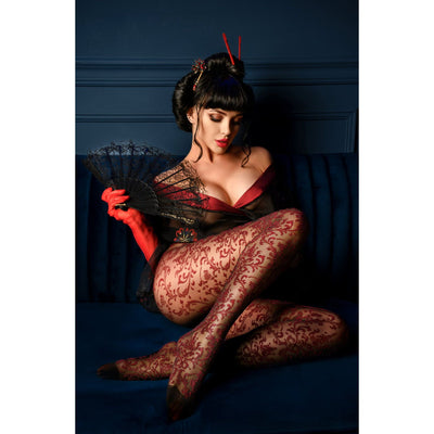 Black Secret BS135 Crotchless Tights