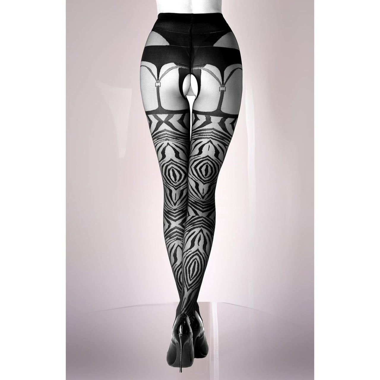 Black Secret BS122 Crotchless Tights