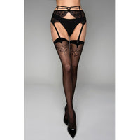 Black Secret BS141 Stockings Black With Lurex
