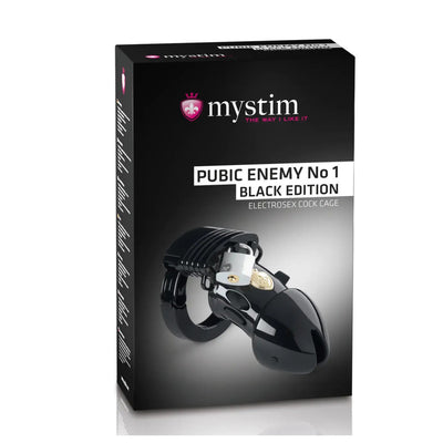 MyStim Pubic Enemy No 1 Black Edition E-Stim Cock Cage