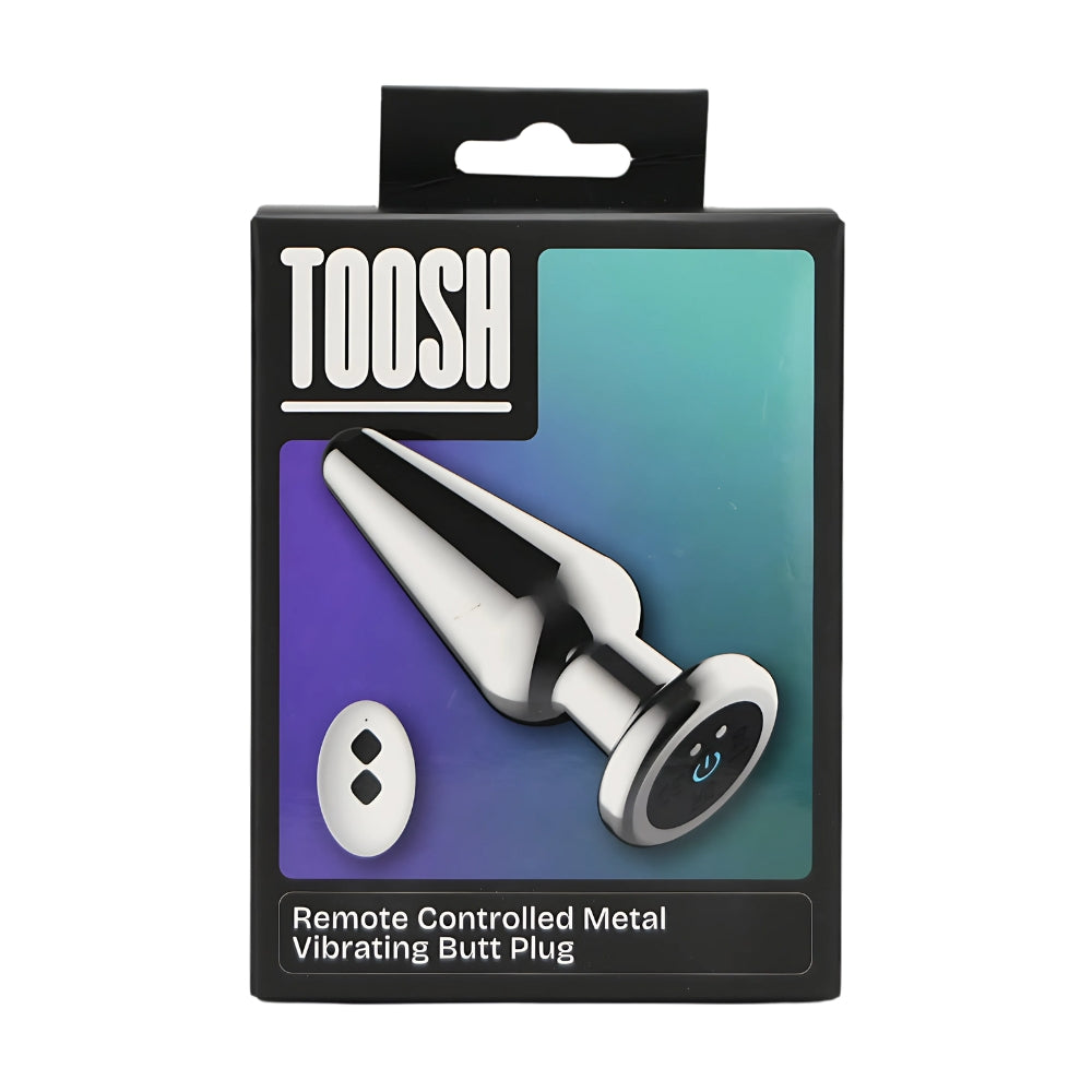 Toosh Remote Controlled Metal Vibrating Butt Plug