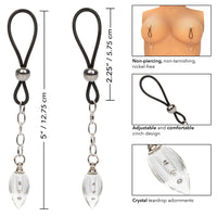 Nipple Play Non-Piercing Nipple Jewellery Crystal Teardrop