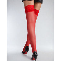 YesX YX862 Floral Lace Hold Ups