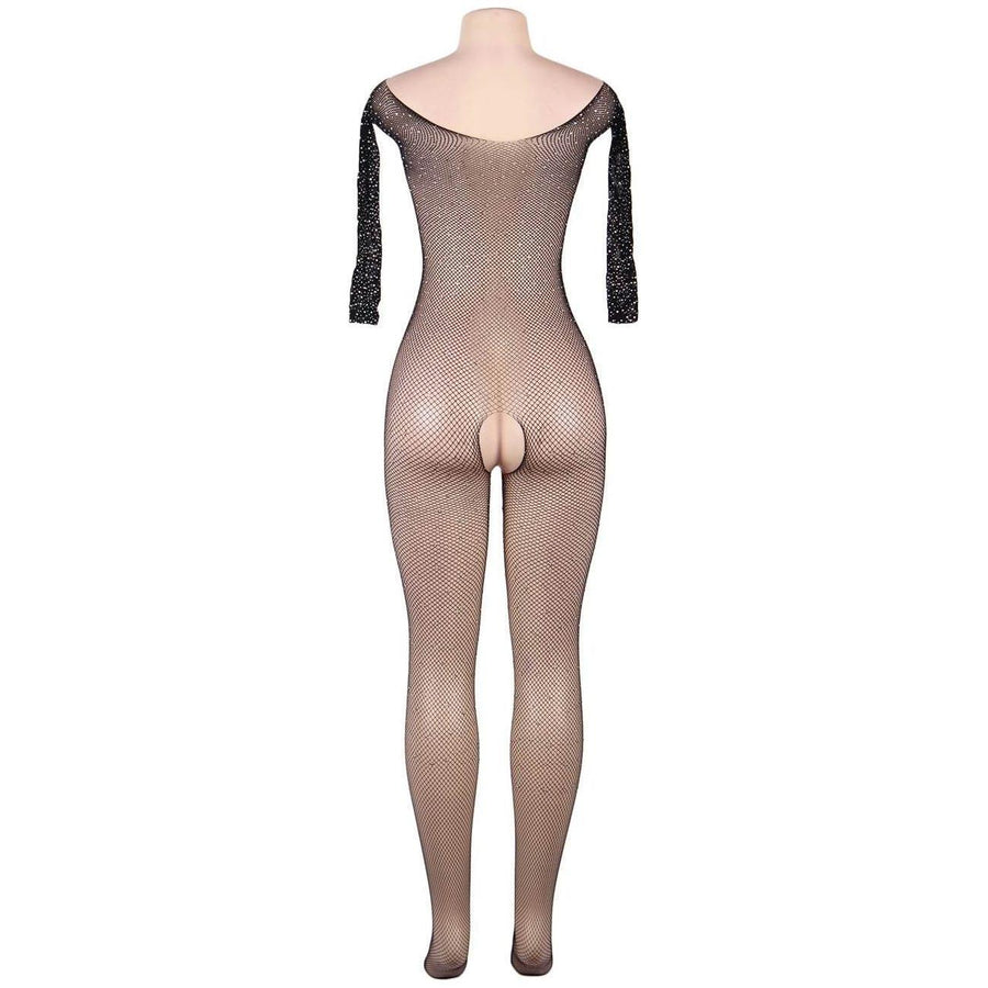 YesX YX864 Fishnet Sparkly Bodystocking