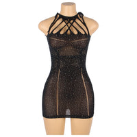 YesX YX865 Sparkle Rhinestone Fishnet
