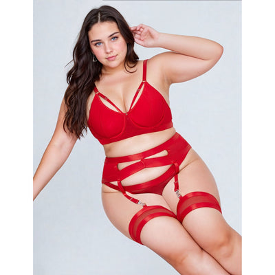 YesX YX870Q Bondage Garter Bra Set