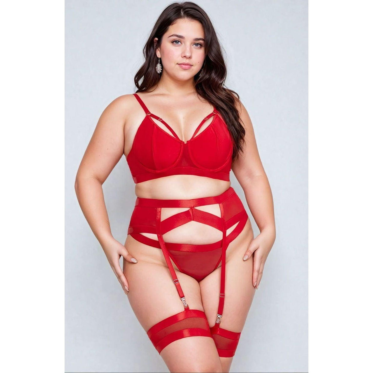 YesX YX870Q Bondage Garter Bra Set