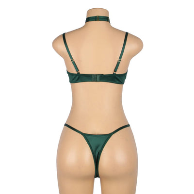 YesX YX873 Hollow Cut Halter Bra Set