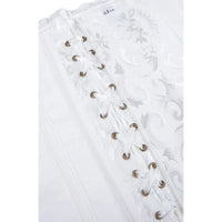 YesX YX887 Elegant White Brocade Corset