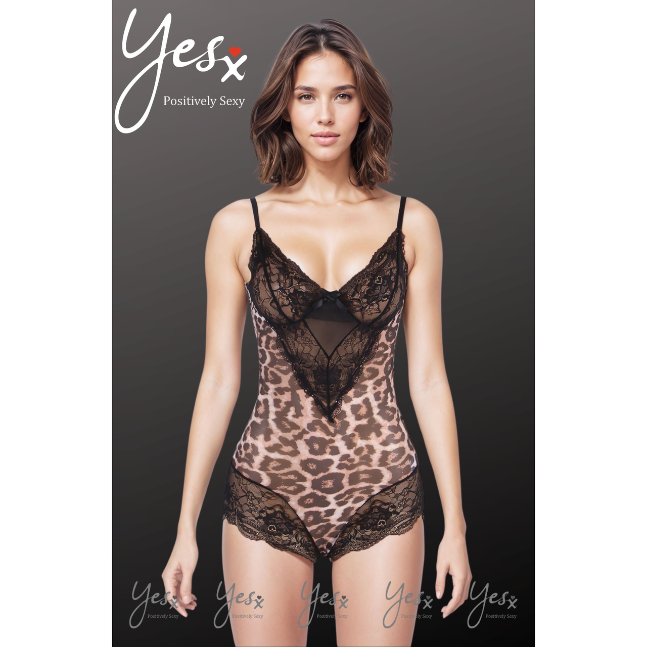 YesX YX854 Leopard Bodysuit