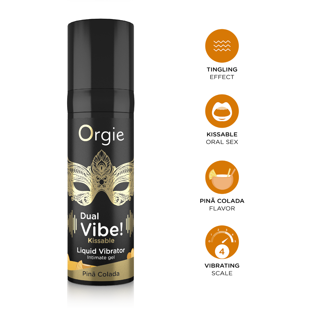 Orgie Dual Vibe - Kissable Liquid Vibrator - Pina Colada