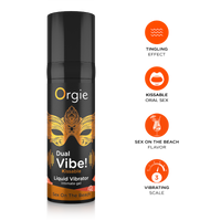 Orgie Dual Vibe - Kissable Liquid Vibrator - Sex On The Beach