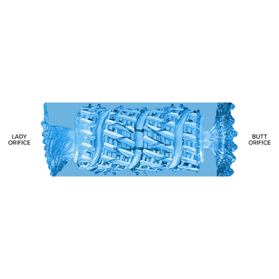 Fleshlight Quickshot - Alien Blue Metallic Lady/Butt