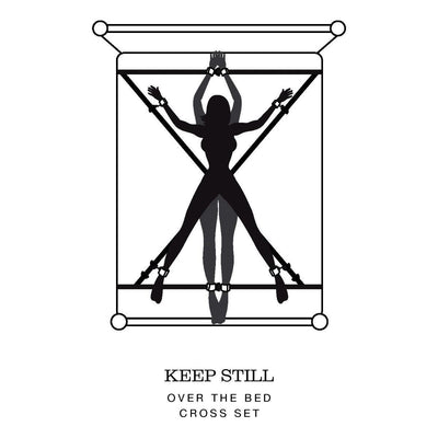 Fifty Shades of Grey Keep Still Over the Bed Cross Restraint Silver