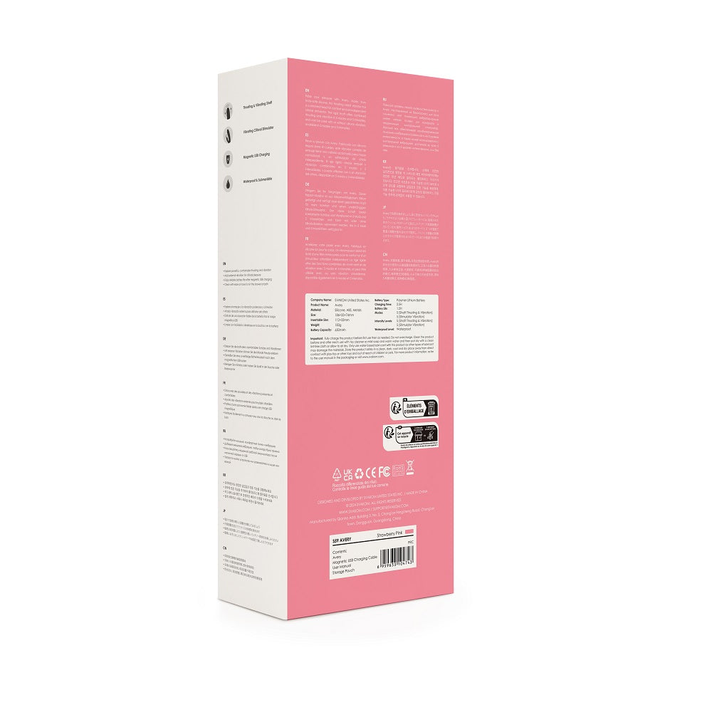 Svakom Avery Thrusting Vibrator with Clitoral Stimulator