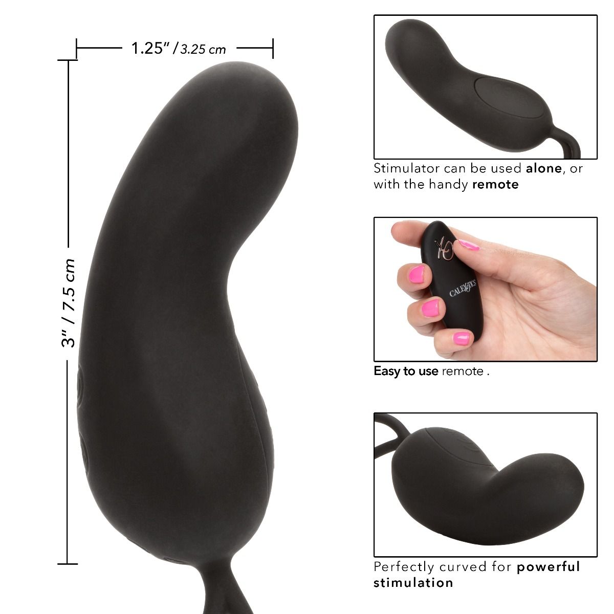 CalEx Silicone Remote Rechargeable Curve