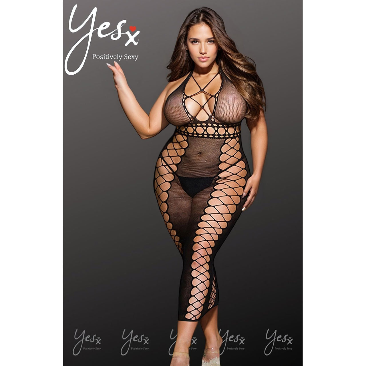 YesX YX834Q Bodystocking Dress