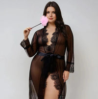 YesX YX734Q Lacey Black Robe