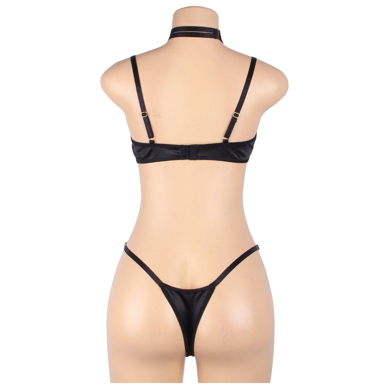 YesX YX871 Hollow Cut Halter Bra Set