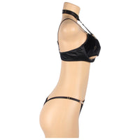 YesX YX871 Hollow Cut Halter Bra Set