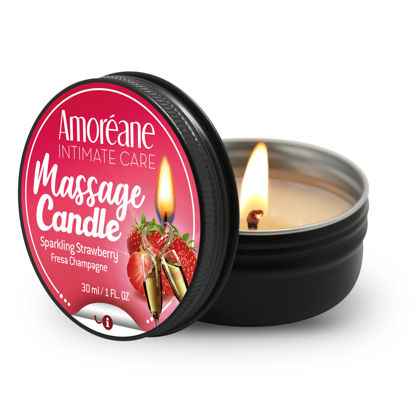 Amoreane Massage Candle Sparkling Strawberry