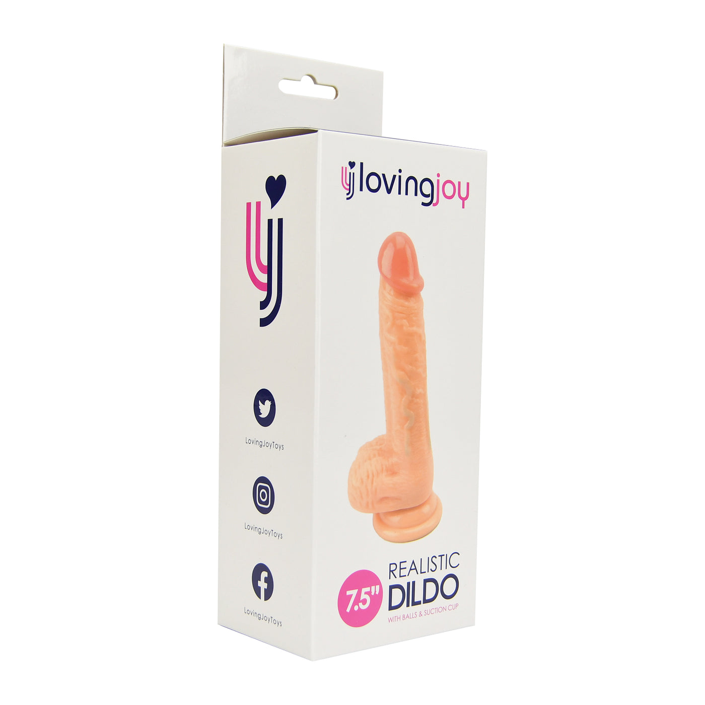 Loving Joy Realistic Dildo with Balls and Suction Cup 7.5 Inch