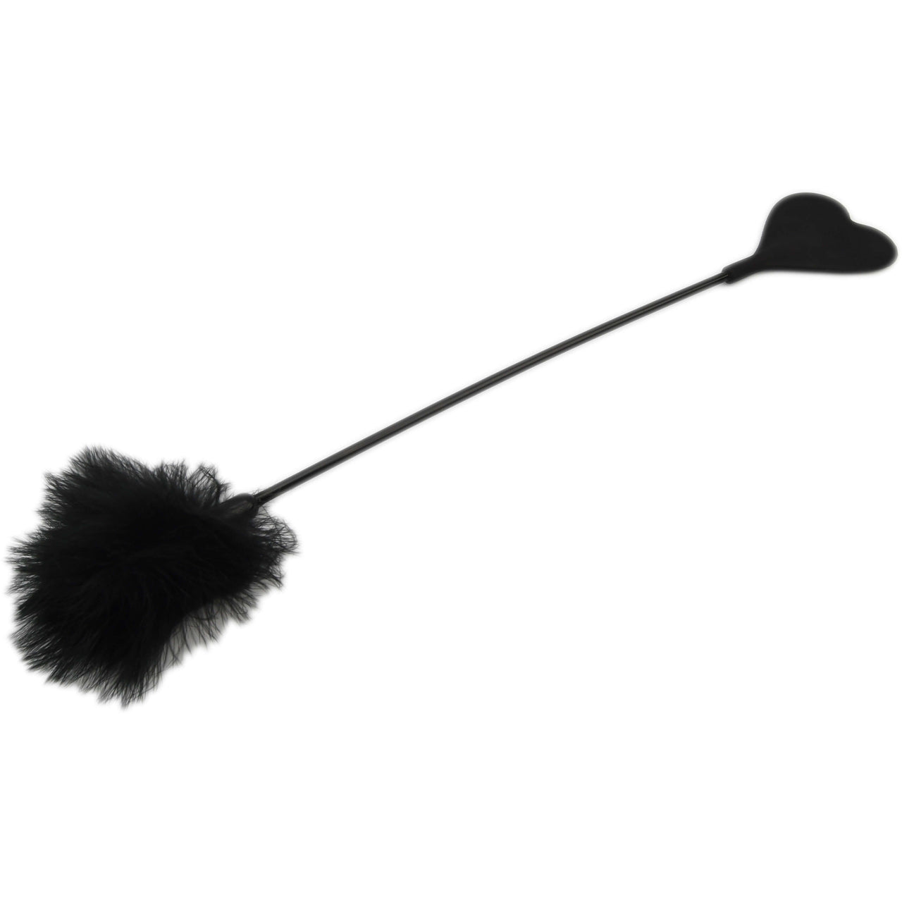 Bound to Please Silicone Heart Shaped Crop with Feather Tickler