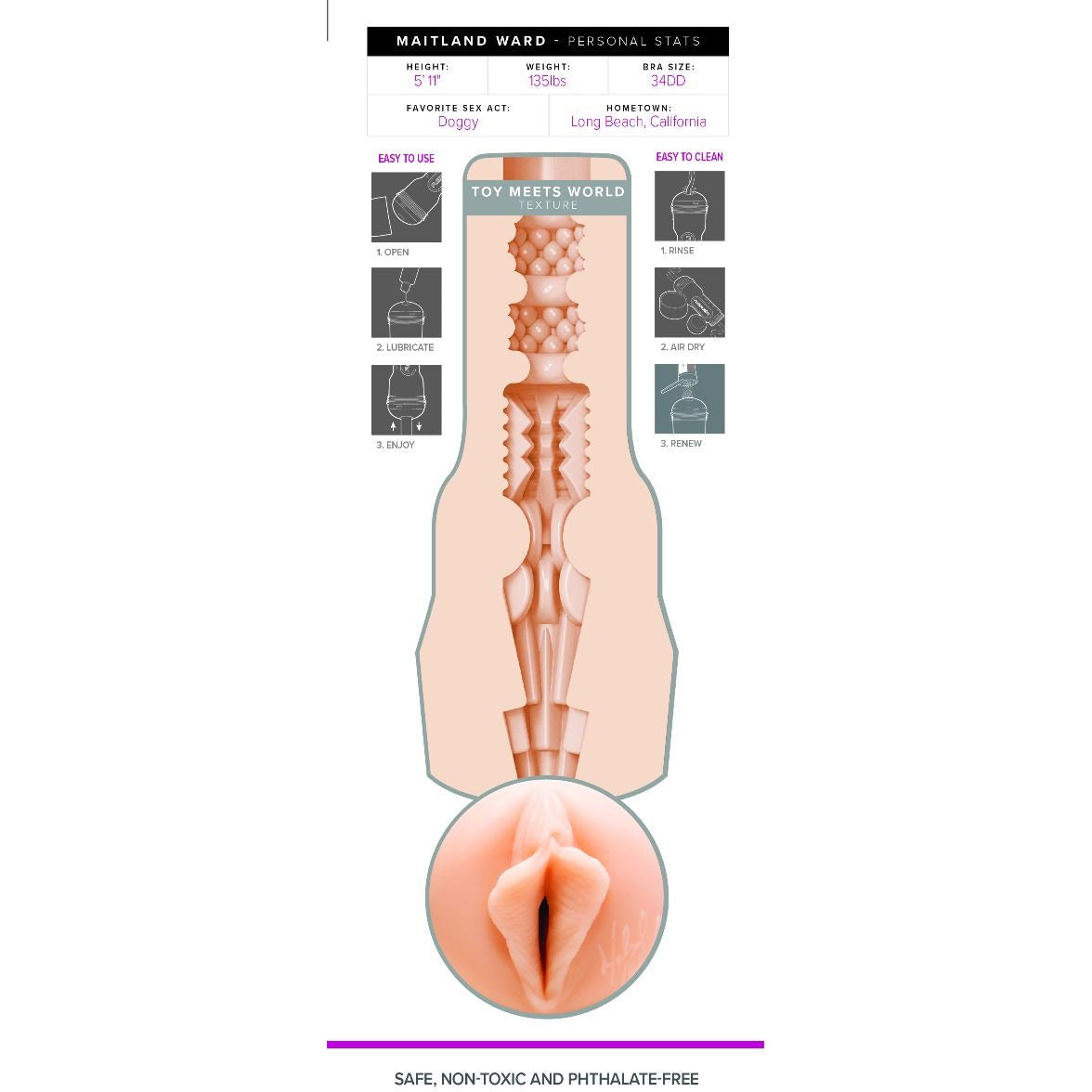 Maitland Ward Vagina Fleshlight Girls