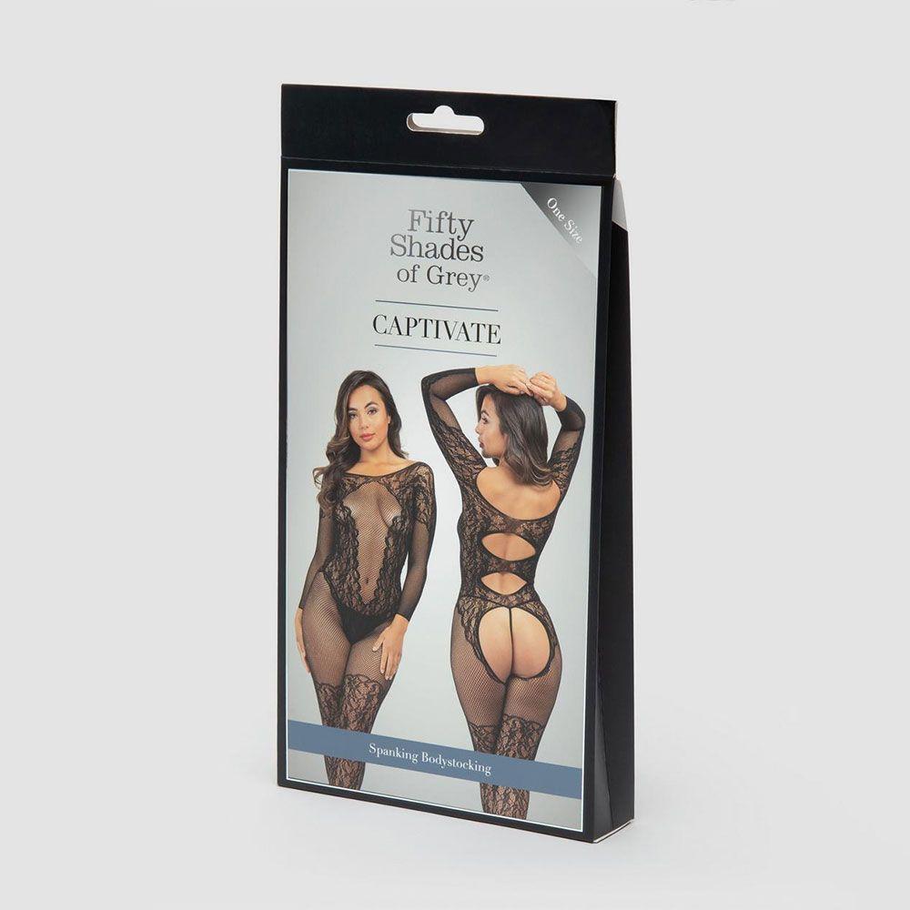 Fifty Shades of Grey Captivate Spanking Bodystocking Plus