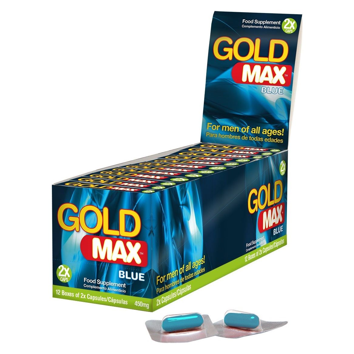 Gold Max Blue Enhancement Capsules 450mg