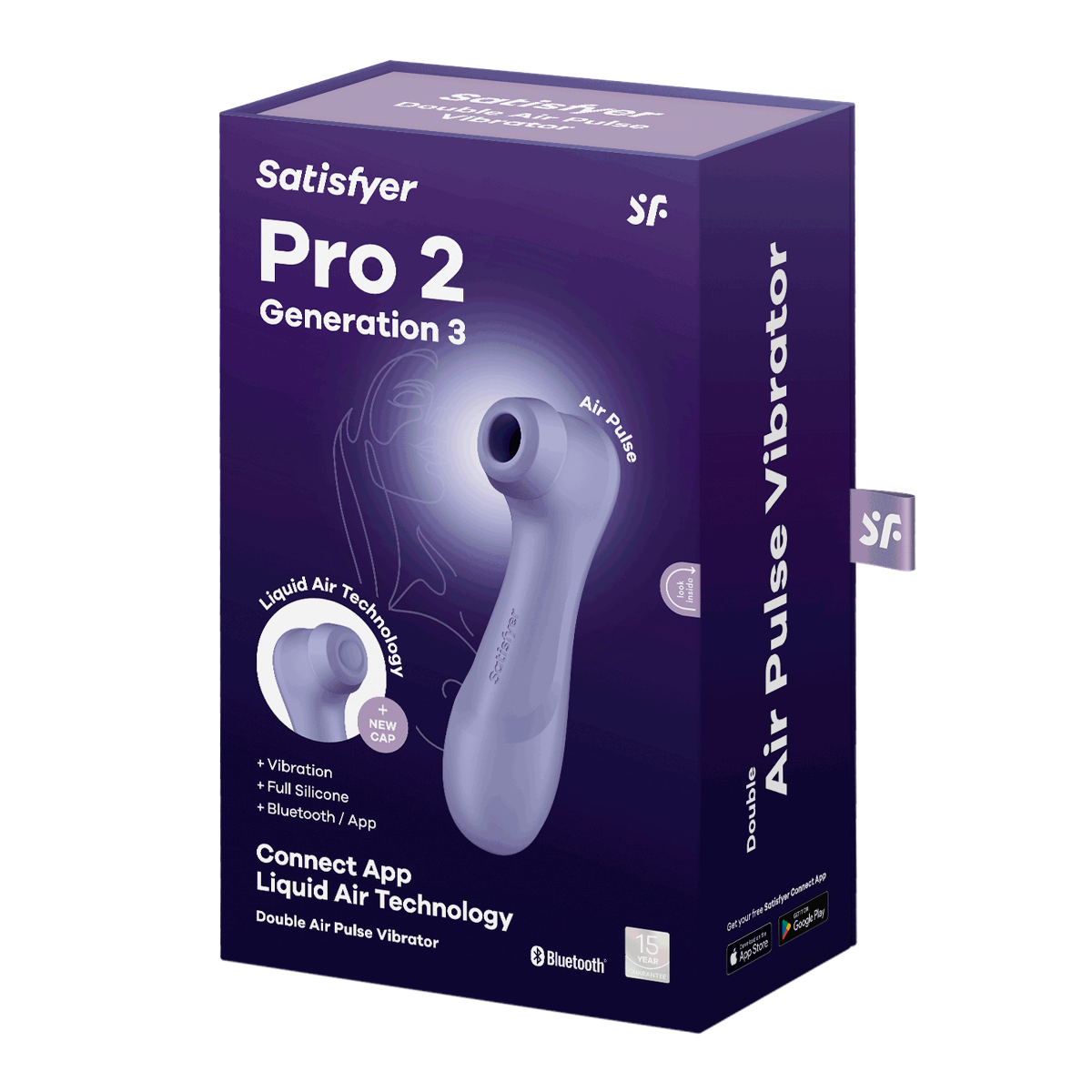 Satisyfer Pro 2 Generation 3 With Liquid Air Technology App Enabled