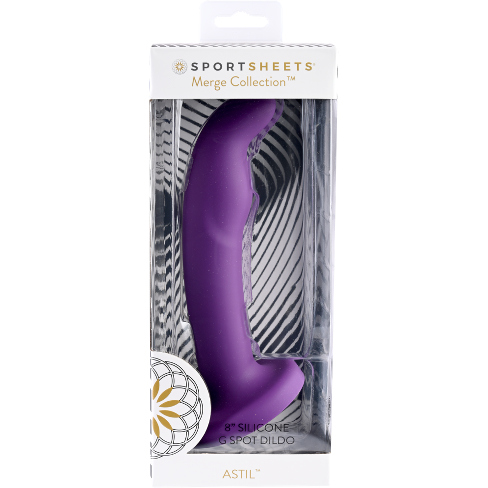 Sportsheets-Merge-Collection-Astil-8"-Solid-Silicone-G-Spot-Dildo