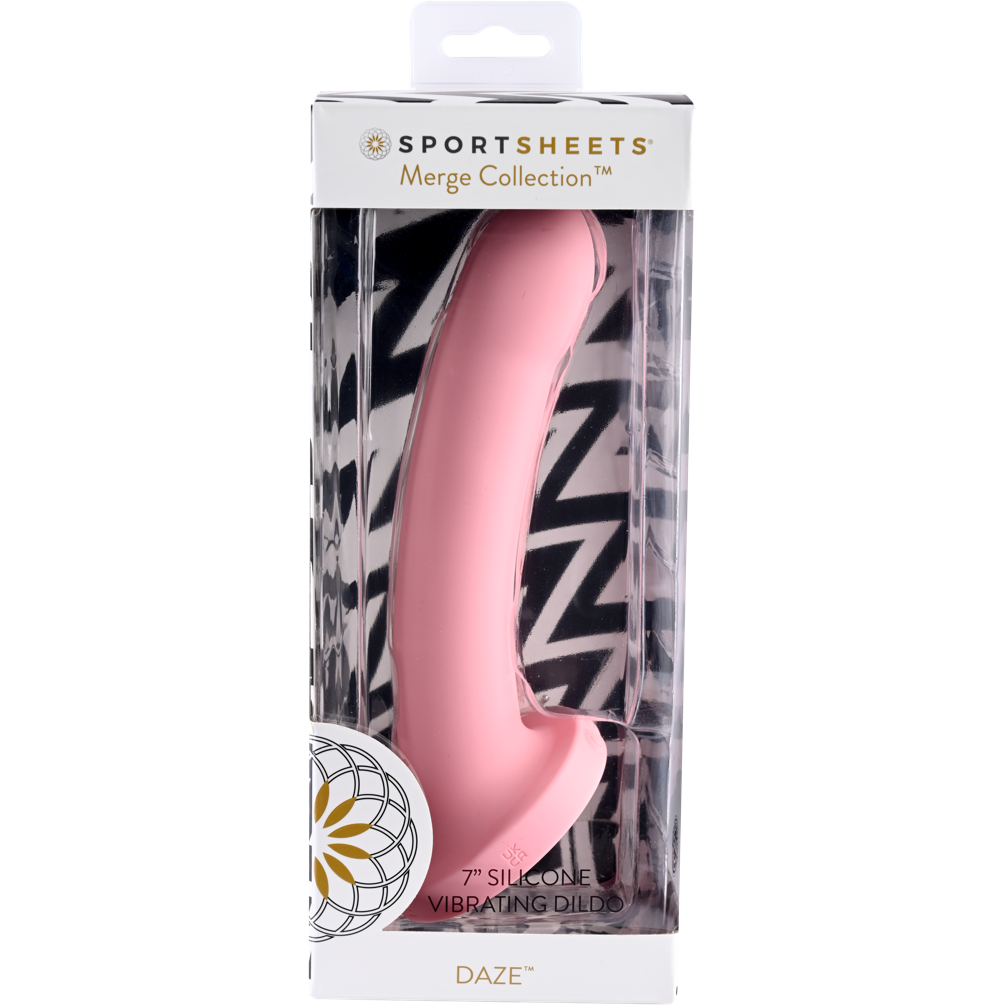 Sportsheets-Merge-Collection-Daze-7"-Solid-Silicone-Vibrating-Dildo